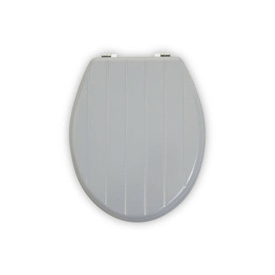 Orsina Brooks Grey Panel Effect Toilet Seat – Modern Bathroom Decor