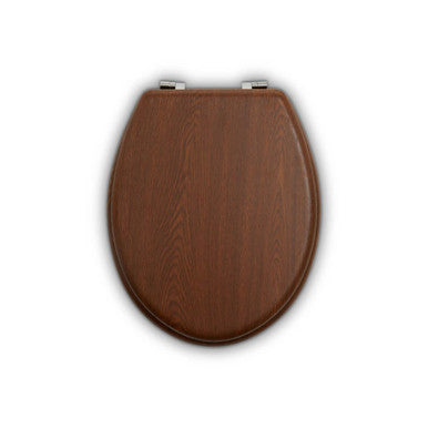 Orsina Brooks Dark Oak Toilet Seat – Premium Natural Wood Finish