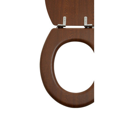 Orsina Brooks Dark Oak Toilet Seat – Premium Natural Wood Finish
