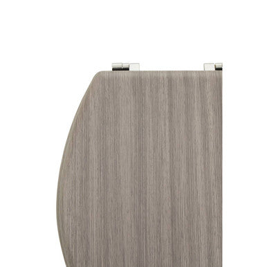 Orsina Brooks Grey Wood Toilet Seat – Modern Contemporary Bathroom Decor