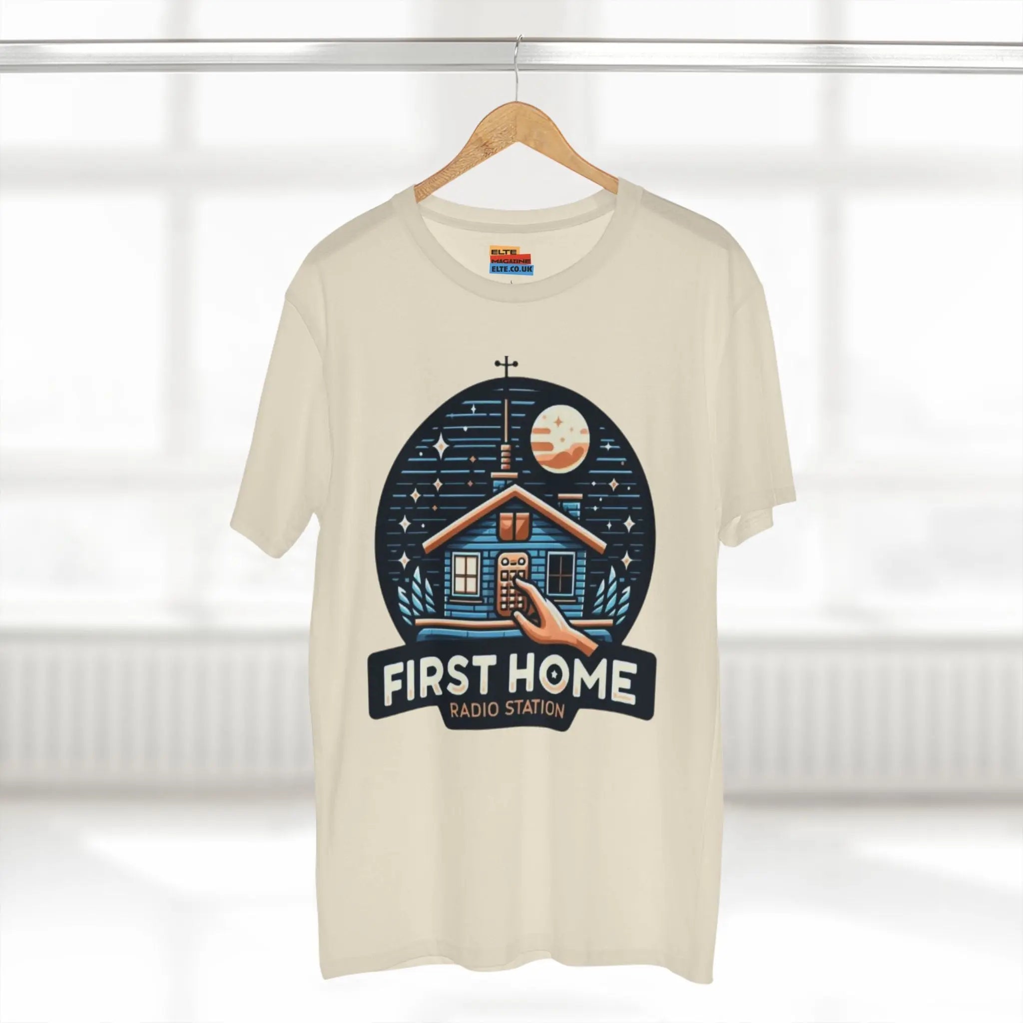 First Home Radio Station Graphic Tee - Celebrate Unity and Nostalgia