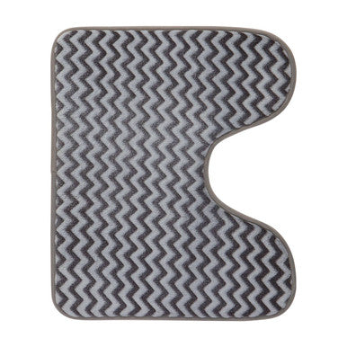 Orsina Soak Chevron Bath and Pedestal Mat Set – Modern Bathroom Decor