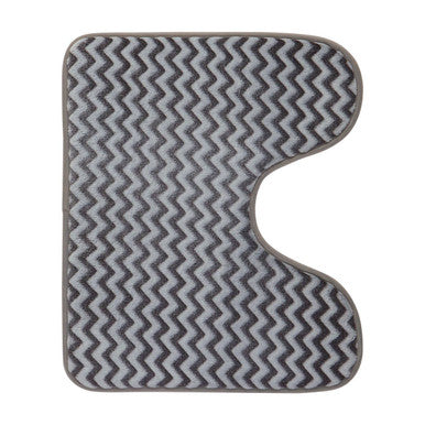 Orsina Soak Chevron Bath and Pedestal Mat Set – Modern Bathroom Decor
