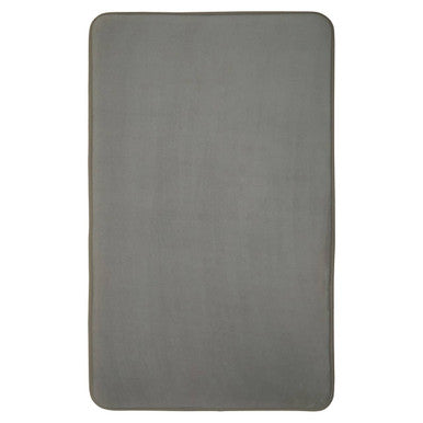 Orsina Light Grey Bath and Pedestal Mat Set | Non-Slip Cushioned Rugs