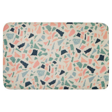 Orsina Soak Terrazzo Bath Mat – Modern Minimalist Bathroom Decor