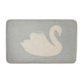 Orsina Soak Swan Bath Mat – Luxury Soft Cotton Modern Bathroom Rug