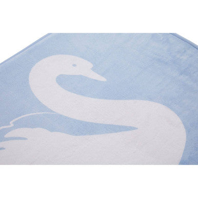 Orsina Soak Swan Bath Mat – Luxury Soft Cotton Modern Bathroom Rug