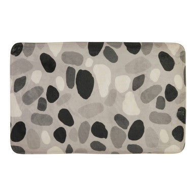 Orsina Soak Grey Pebble Bath Mat – Luxury Spa-Style Textured Cotton Mat