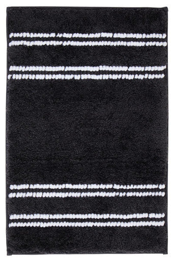 Orsina Soak Small Charcoal Grey Bath Mat – Plush Absorbent Cotton Rug