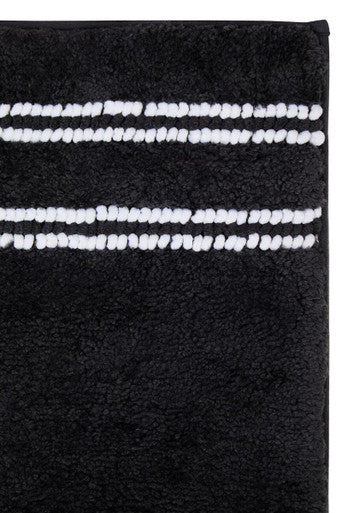 Orsina Soak Small Charcoal Grey Bath Mat – Plush Absorbent Cotton Rug