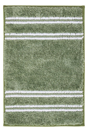 Orsina Sage Green Bath Mat – Small Non-Slip Textured Bathroom Rug
