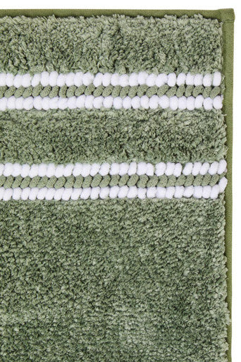 Orsina Sage Green Bath Mat – Small Non-Slip Textured Bathroom Rug