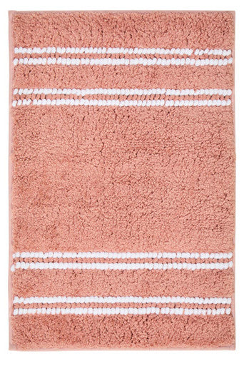 Orsina Small Dusky Pink Bath Mat – Plush Absorbent Bathroom Rug