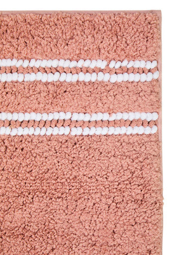 Orsina Small Dusky Pink Bath Mat – Plush Absorbent Bathroom Rug