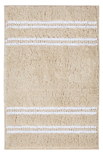 Orsina Small Light Beige Bath Mat – Non-Slip Absorbent Bathroom Rug
