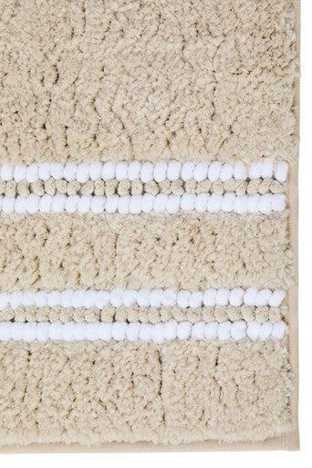 Orsina Small Light Beige Bath Mat – Non-Slip Absorbent Bathroom Rug