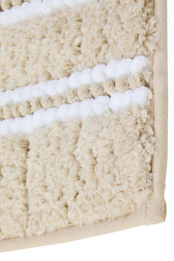 Orsina Small Light Beige Bath Mat – Non-Slip Absorbent Bathroom Rug