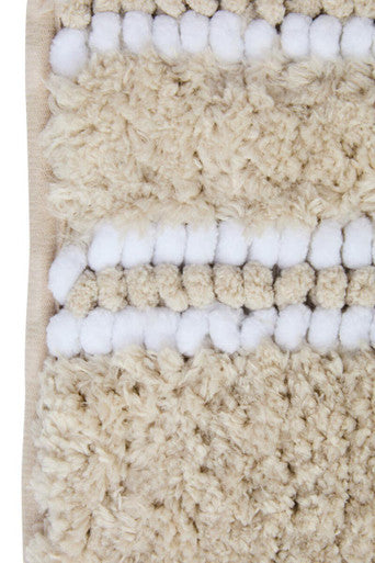 Orsina Small Light Beige Bath Mat – Non-Slip Absorbent Bathroom Rug