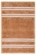 Orsina Small Camel Bath Mat – Non-Slip Textural Bathroom Rug, Brown