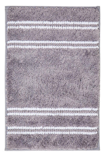 Orsina Small Light Grey Bath Mat – Plush Absorbent Cotton Rug