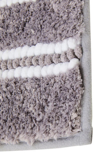 Orsina Small Light Grey Bath Mat – Plush Absorbent Cotton Rug