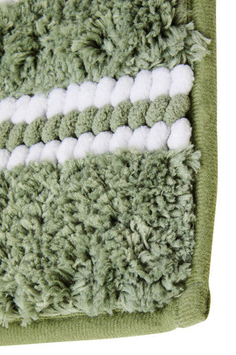 Orsina Large Sage Green Bath Mat – Soft Absorbent Plush Bathroom Rug