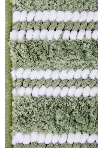 Orsina Large Sage Green Bath Mat – Soft Absorbent Plush Bathroom Rug