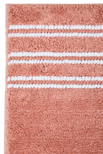 Orsina Large Dusky Pink Bath Mat – Plush Absorbent Cotton Bathroom Rug