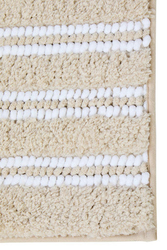 Orsina Soak Large Light Beige Bath Mat – Soft Absorbent Bathroom Rug