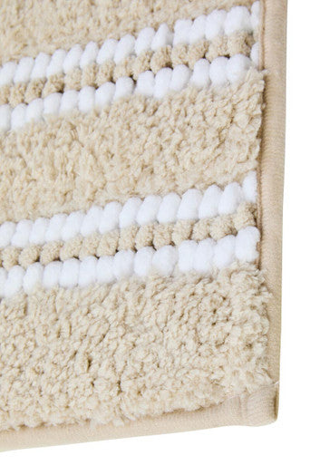 Orsina Soak Large Light Beige Bath Mat – Soft Absorbent Bathroom Rug