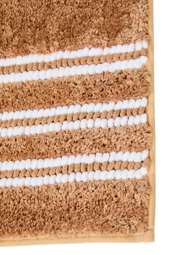 Orsina Soak Large Camel Bath Mat – Plush Absorbent Luxury Bathroom Rug