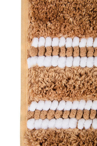 Orsina Soak Large Camel Bath Mat – Plush Absorbent Luxury Bathroom Rug