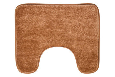 Orsina Camel Bath and Pedestal Mat Set – Plush Absorbent Bathroom Rugs