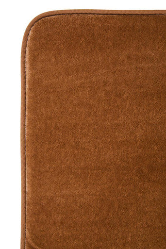 Orsina Camel Bath and Pedestal Mat Set – Plush Absorbent Bathroom Rugs