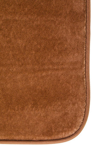 Orsina Camel Bath and Pedestal Mat Set – Plush Absorbent Bathroom Rugs