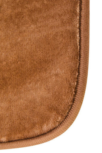 Orsina Camel Bath and Pedestal Mat Set – Plush Absorbent Bathroom Rugs
