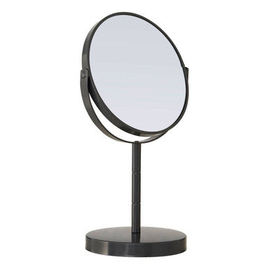 Orsina Marisha Grey Metal Swivel Table Mirror | Small Vanity Mirror