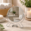 Orsina Mison Two Sided Shaving Mirror – Silver Effect Grooming Mirror