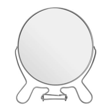 Orsina Mison Large 2-Sided Shaving Mirror – Silver Effect Grooming