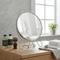 Orsina Mison Large 2-Sided Shaving Mirror – Silver Effect Grooming