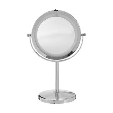 Orsina Clara LED Table Mirror – Chrome Illuminated Vanity Mirror