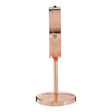 Orsina Clara Rose Gold LED Vanity Mirror | Illuminated Table Mirror