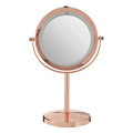 Orsina Clara Rose Gold LED Vanity Mirror | Illuminated Table Mirror