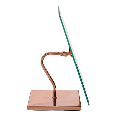 Orsina Clara Rose Gold Table Mirror | Modern Vanity Dressing Table Mirror
