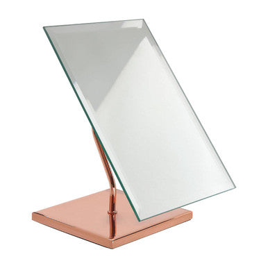 Orsina Clara Rose Gold Table Mirror | Modern Vanity Dressing Table Mirror