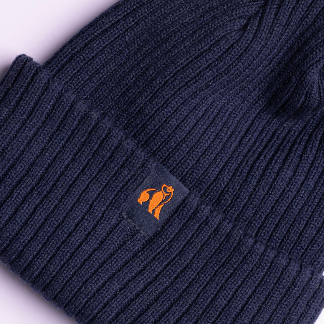 Swole Panda Organic Cotton Beanie – Sustainable Unisex Hat in Navy