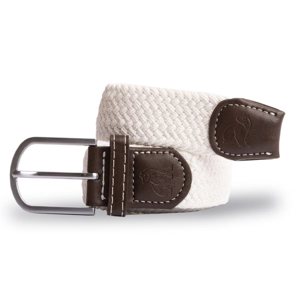 Swole Panda Cream Woven Belt – Sustainable Recycled Elasticated Belt