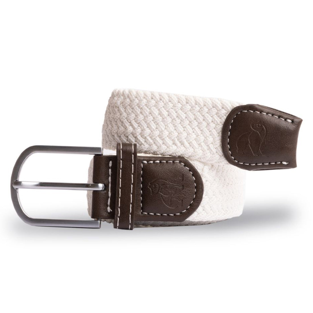 Swole Panda Cream Woven Belt – Sustainable Recycled Elasticated Belt