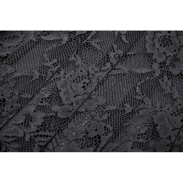 Dark in Love Cosette Gothic Maxi Dress – Lace Ruffle Off-Shoulder
