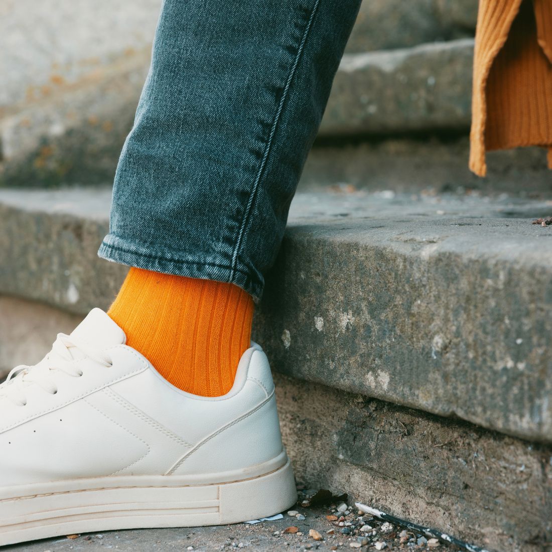 Swole Panda Bamboo Socks – Tangerine Orange Breathable Sustainable Socks